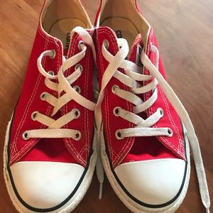 Red youth converse